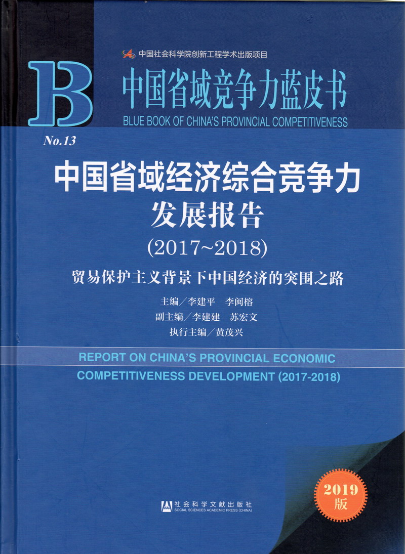 男人操女人小穴中国省域经济综合竞争力发展报告（2017-2018）